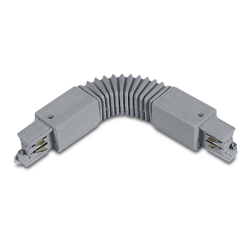 CONECTOR FLEXIBLE GRIS AJUSTABLE CARRIL TRACK